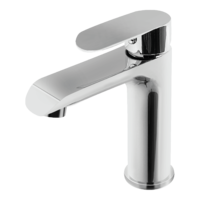 Смеситель для умывальника Hansberge OPERA H1033C - WHITE/CHROME