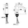 Смеситель для умывальника Hansberge CUBITO H1077WW Белый