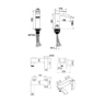 Смеситель 3 в 1 CUBITO Hansberge H7077C - CHROME