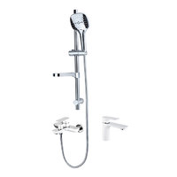 Набор для ванны 3 в 1 Groсenberg GB1009WC Белый хром