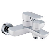 Смеситель для ванны с ручным душем Groсenberg GB8009WC Белый хром