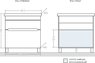 Тумба с раковиной СанТа Лондон 60 Тумба с раковиной СанТа Лондон 60 напольная, 2 ящиканапольная, 2 ящика